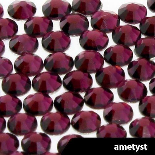 Cyrkonie do paznokci szklane SS5 Ametyst 50 szt