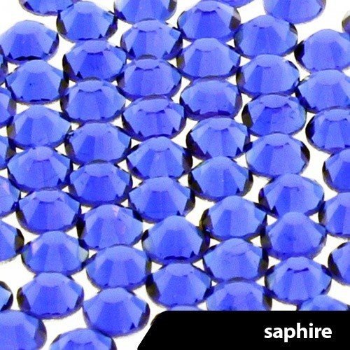 Cyrkonie do paznokci szklane ss3 saphire 1440 szt paczka