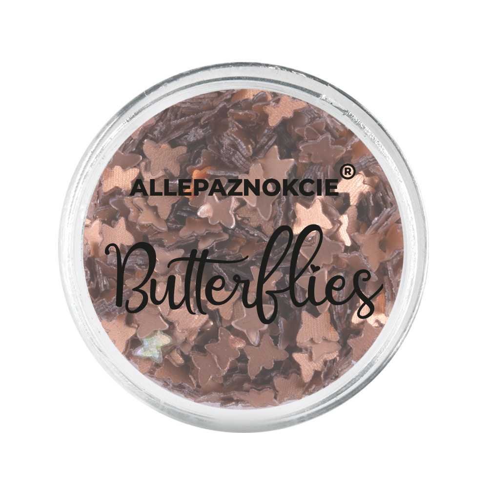 Ozdoba do paznokci kolorowe Mini Motylki Holo Nr 10