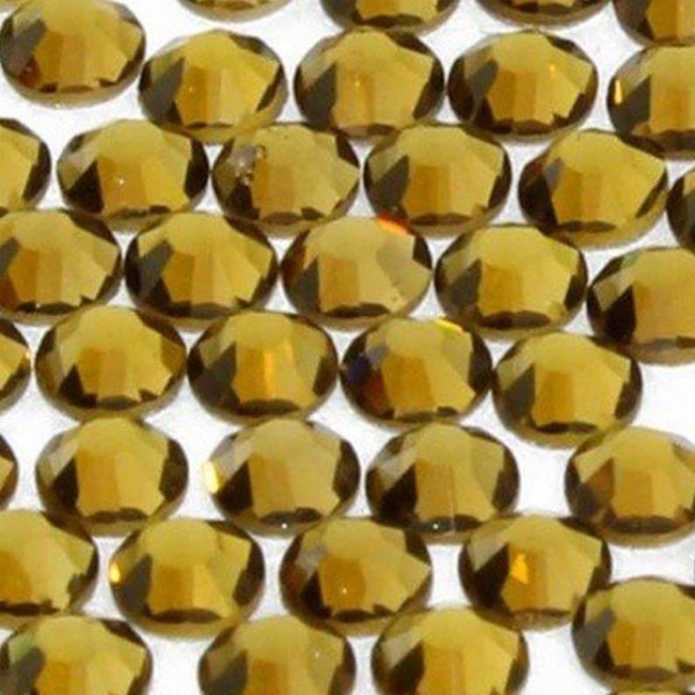 Cyrkonie do paznokci szklane SS10 Smoked topaz 50 szt