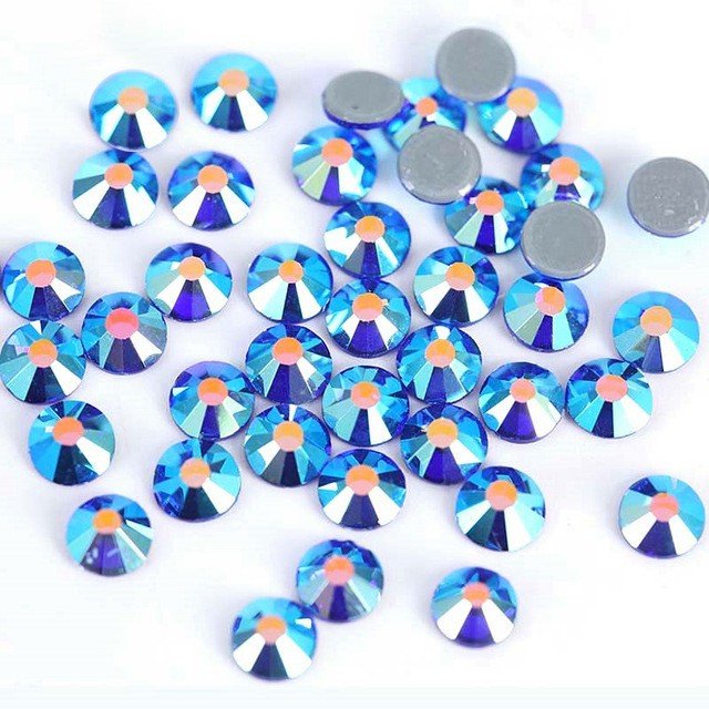 Cyrkonie do paznokci szklane ss5 sapphire ab 50 szt