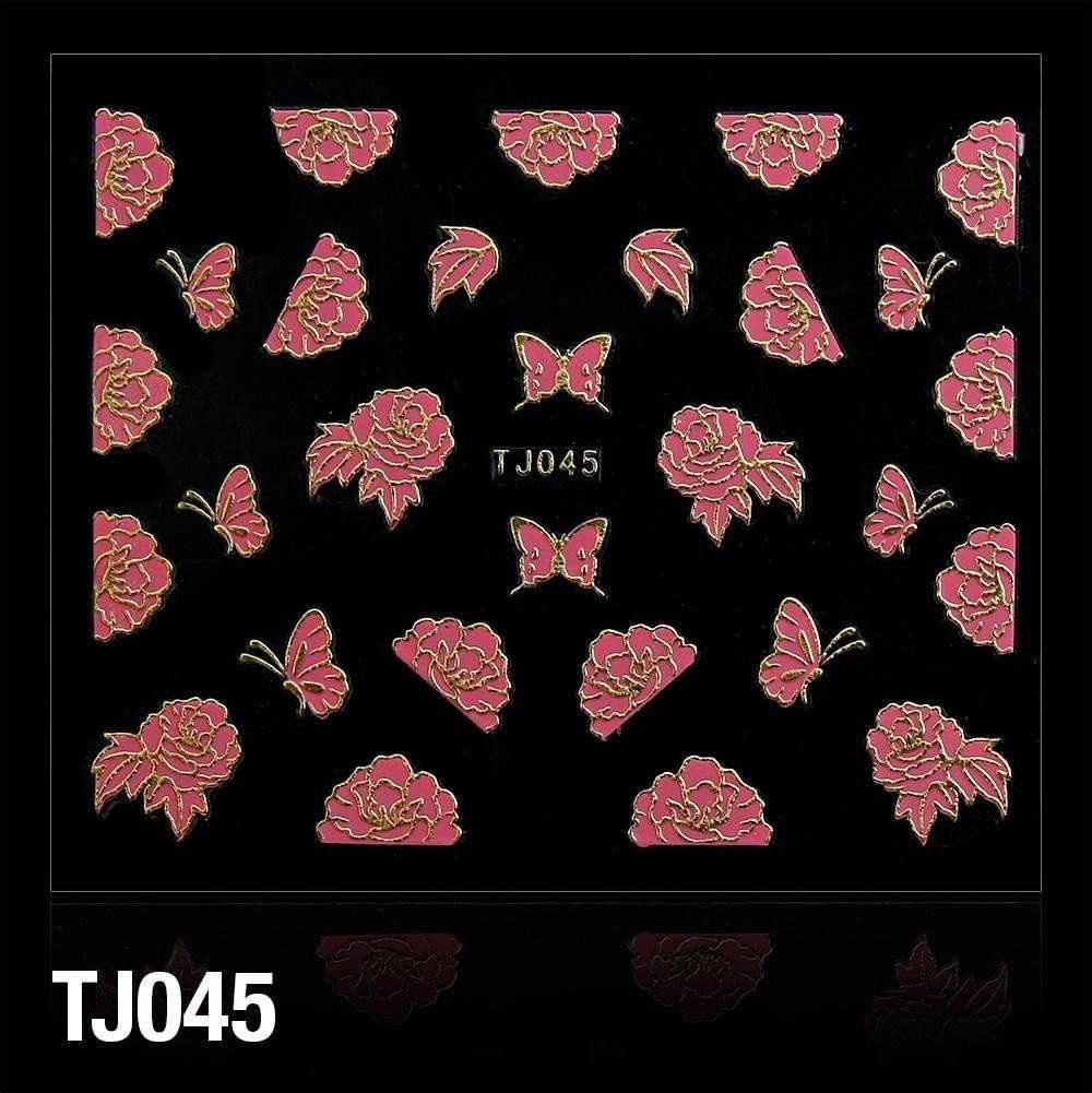 Naklejki 3D - Kwiatki Tj045 Ró
