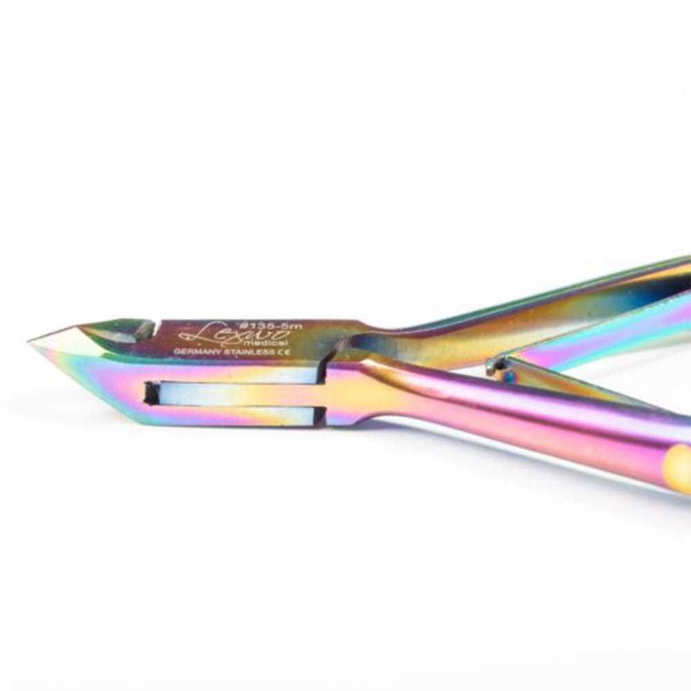 Cążki do skórek Lexwo 3mm #135 Multikolor Rainbow