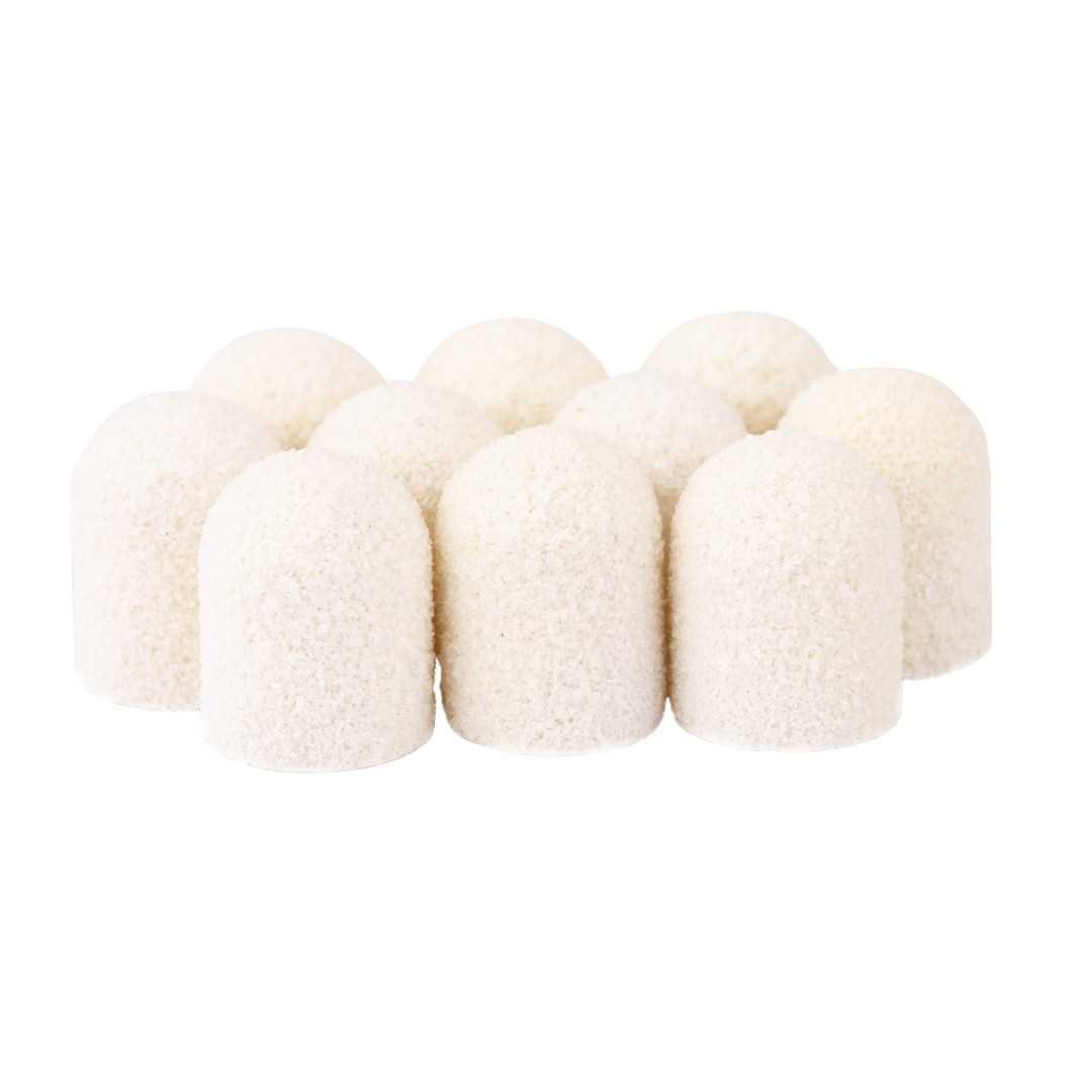 Allemed Kapturki do pedicure 13 mm gradacja 60 10 szt Fabric Podo AlleMed Biały White