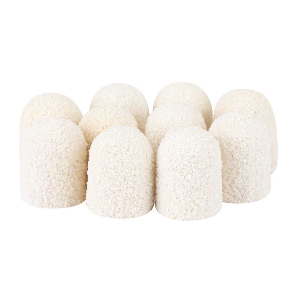 Allemed Kapturki do pedicure 10 mm gradacja 60 10 szt Fabric Podo AlleMed Biały White