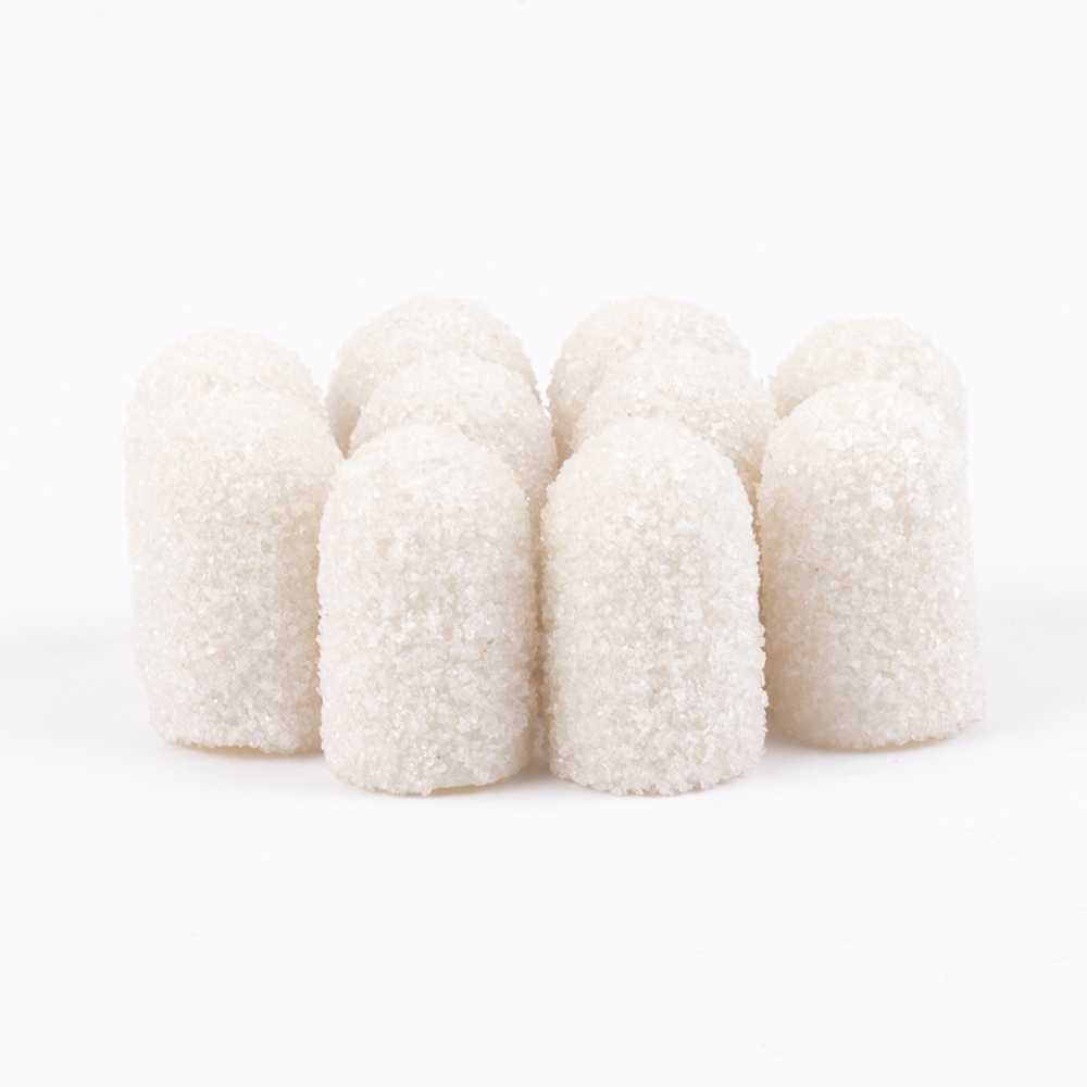 Allepaznokcie Kapturki do pedicure 7 mm gradacja 60 10 szt ABS Podo AlleMed Biały White