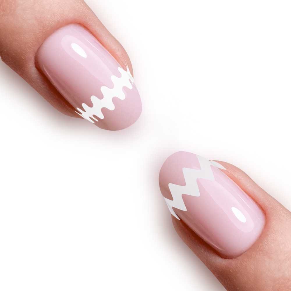 Allepaznokcie Samoprzylepne paski naklejki do french manicure Nr 9
