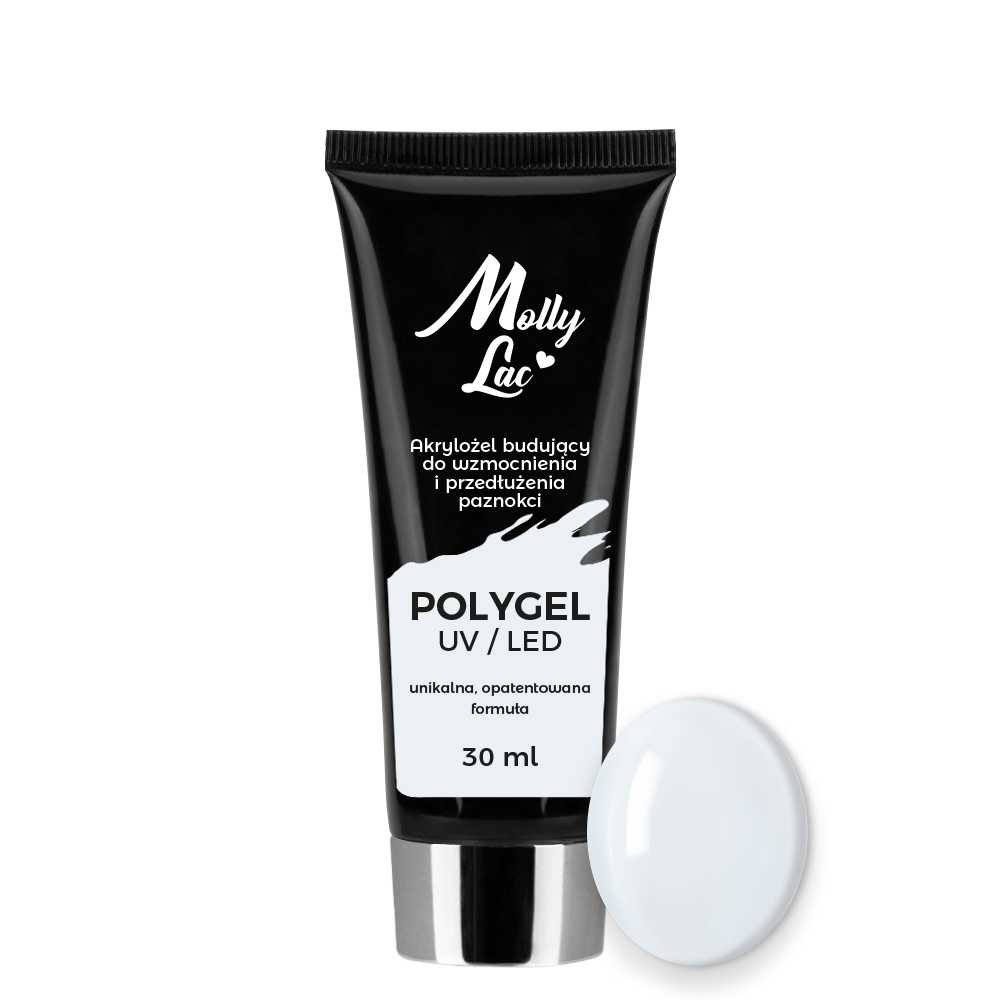 Polygel akrylożel MollyLac budujący Hema/di-Hema free Natural 30 ml Nr 03