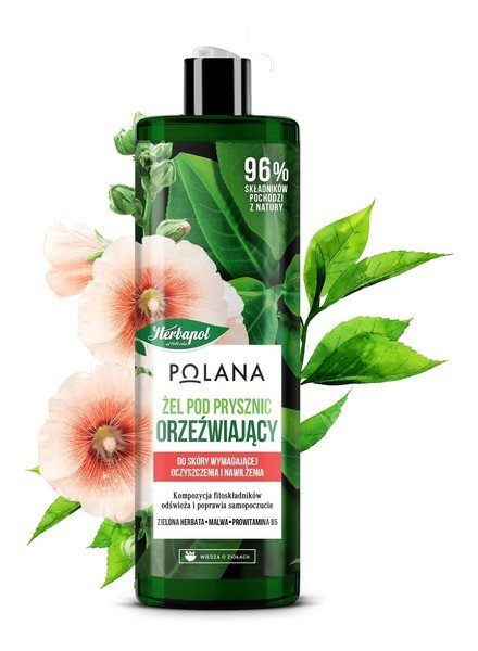 Żel pod prysznic orzeźwiający Zielona Herbata + Malwa + Prowitamina B5 400ml