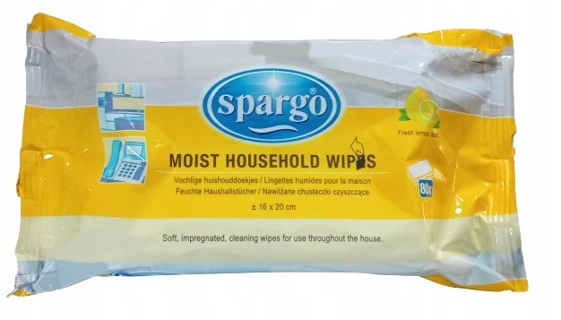 Chusteczki uniwersalne Spargo Fresh Lemon 80x