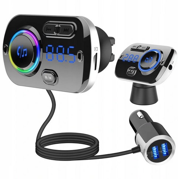 Transmiter Bluetooth FM Samochodowy BC49BQ