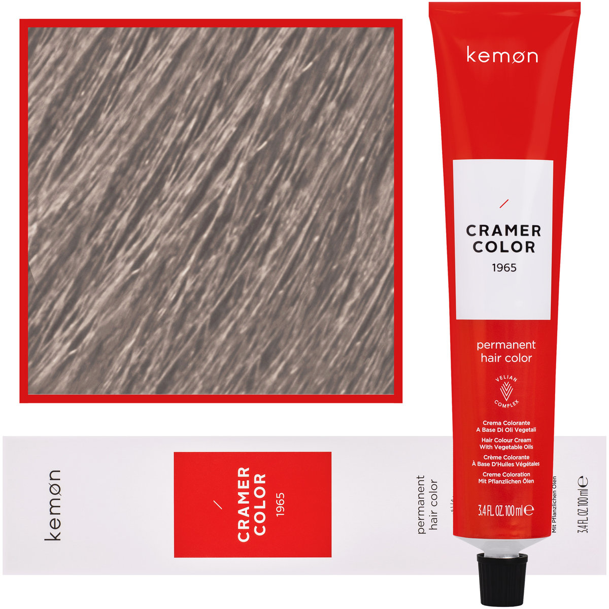 Kemon, Cramer Color 100ml kremowa farba do włosów z olejkami roślinnymi 9,21 Bardzo Jasny Beżowy Popielaty Blond
