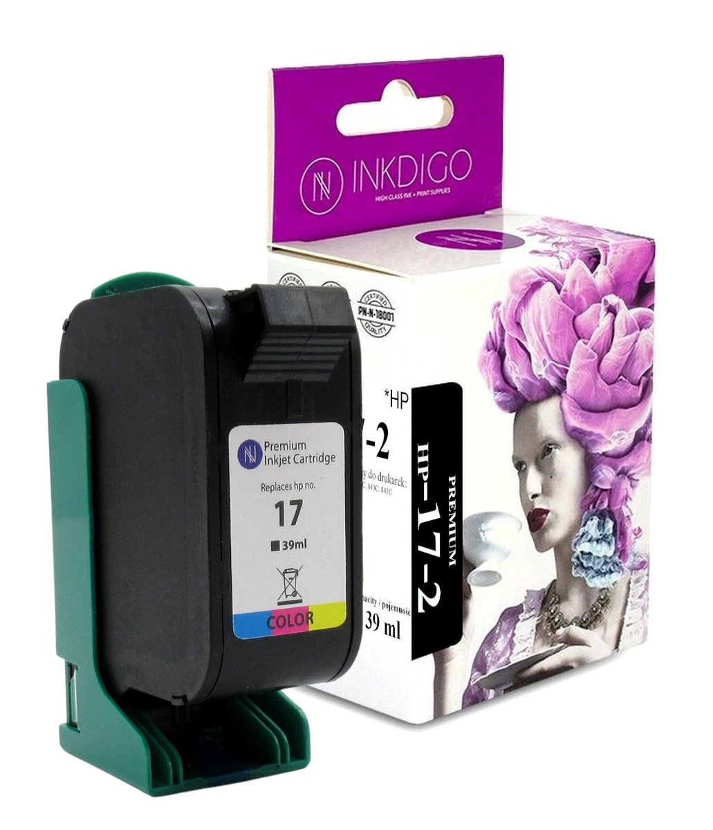 INKDIGO 17 XL zgodny Tusz do HP 816C 825 843C Kolor