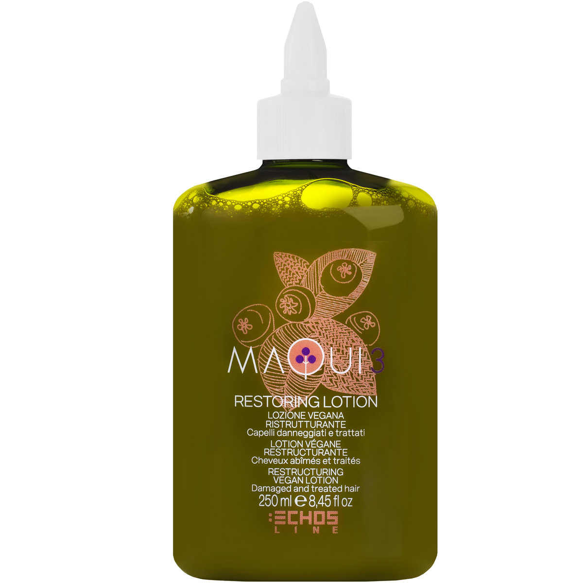 Echosline Maqui 3 Restoring Lotion - restrukturyzujący lotion do włosów zniszczonych i osłabionych, wegański, 250 ml
