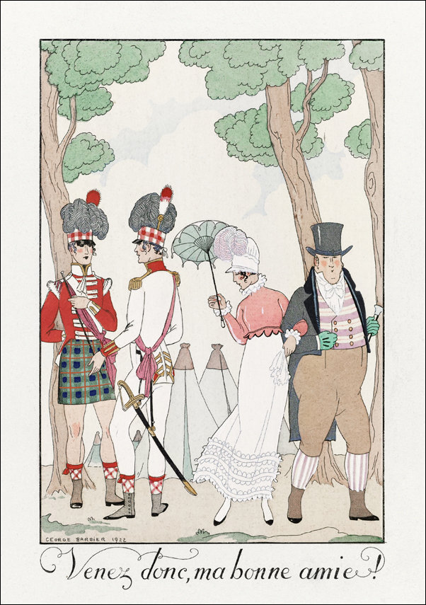 La Cruche caffée, George Barbier - plakat 20x30 cm