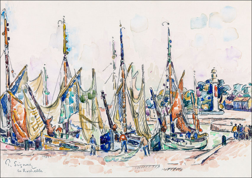 La Rochelle, Paul Signac - plakat 100x70 cm