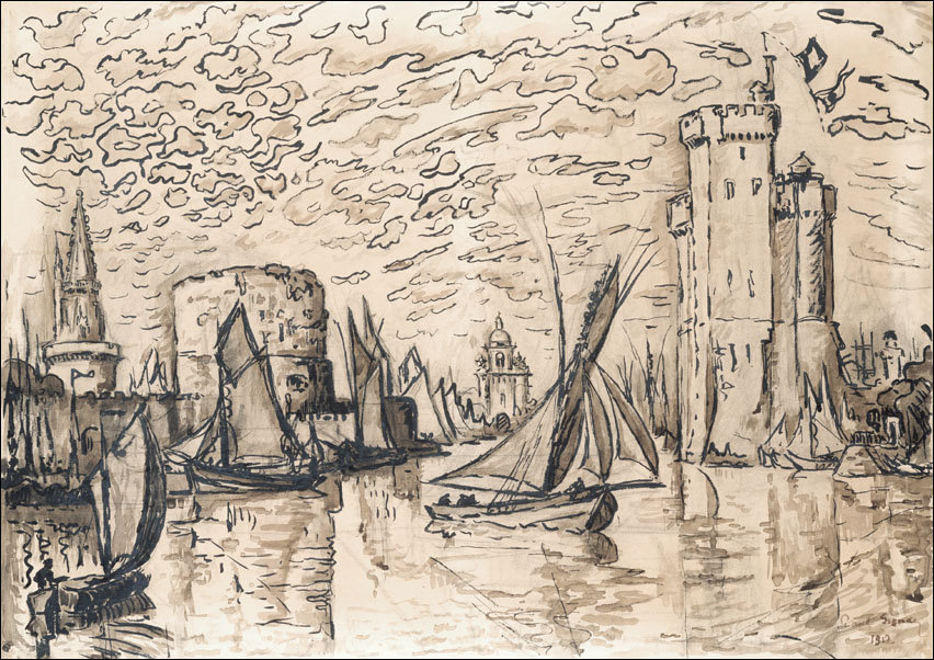 La Rochelle, Paul Signac - plakat 40x30 cm