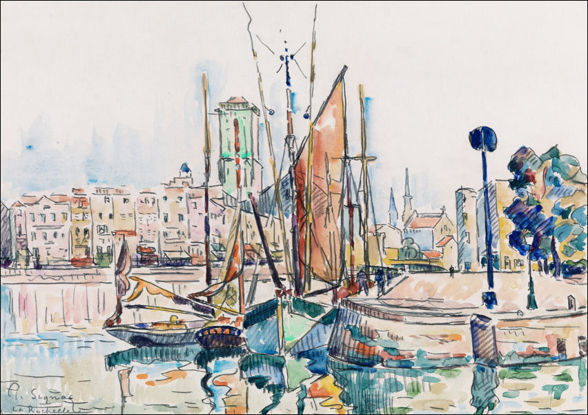 La Rochelle, Paul Signac - plakat 42x29,7 cm