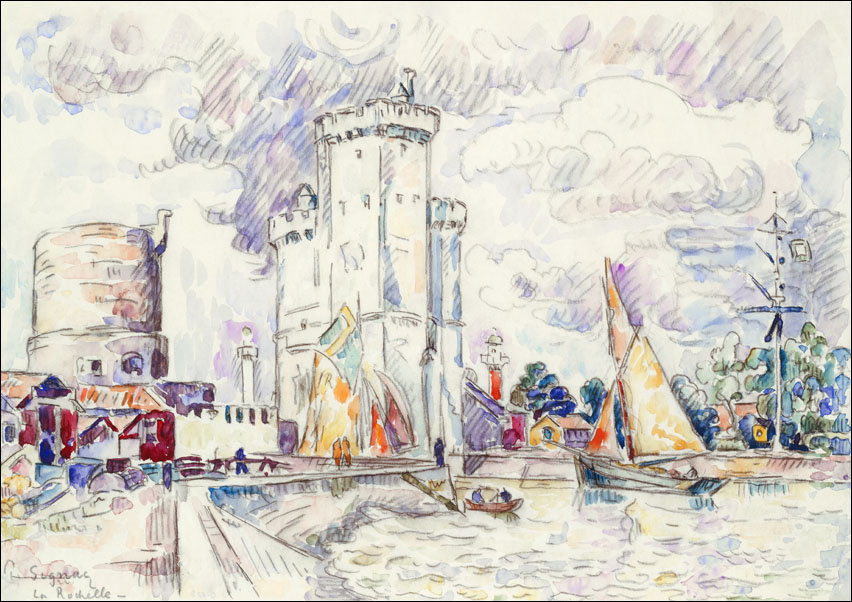 La Rochelle, Paul Signac - plakat 70x50 cm