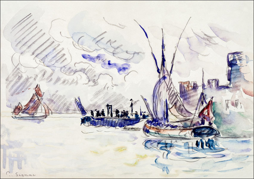 La Rochelle, Paul Signac - plakat 80x60 cm