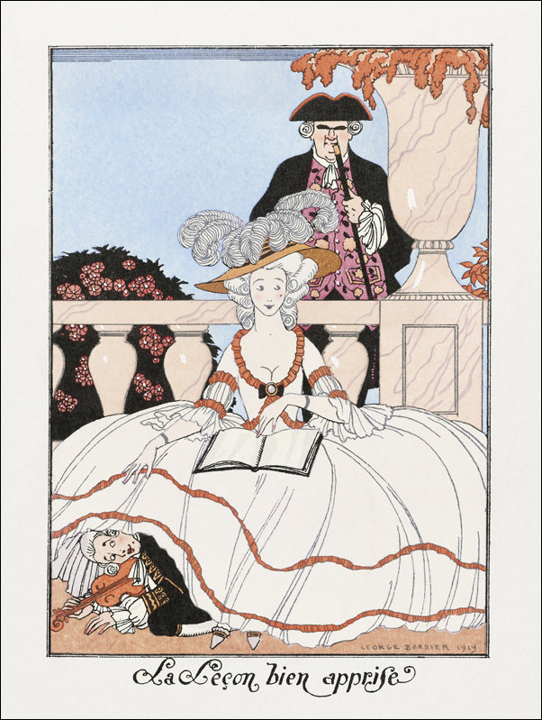 Le Jour et la Nuit, George Barbier - plakat 30x40 cm