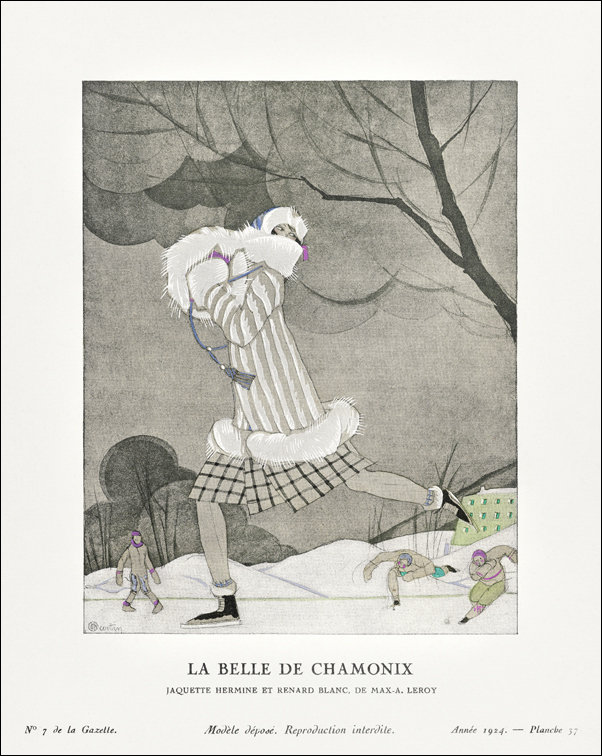 Le madras jaune, coiffure pour le soir, Charles Martin - plakat 70x100 cm