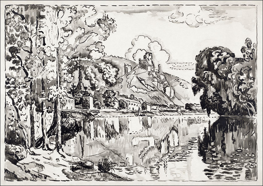 Les Andelys on a Summer Morning, Paul Signac - plakat 100x70 cm