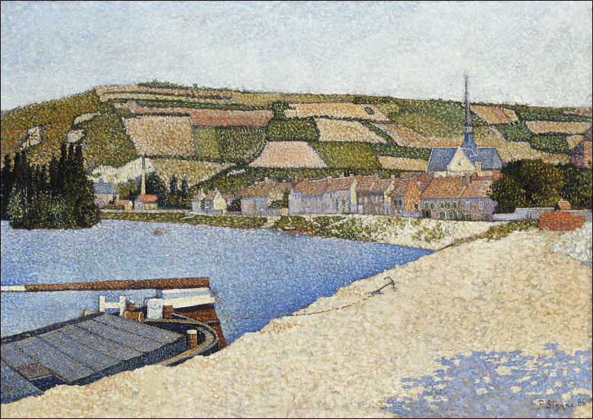 Les Andelys, Côte d’Aval, Paul Signac - plakat 100x70 cm