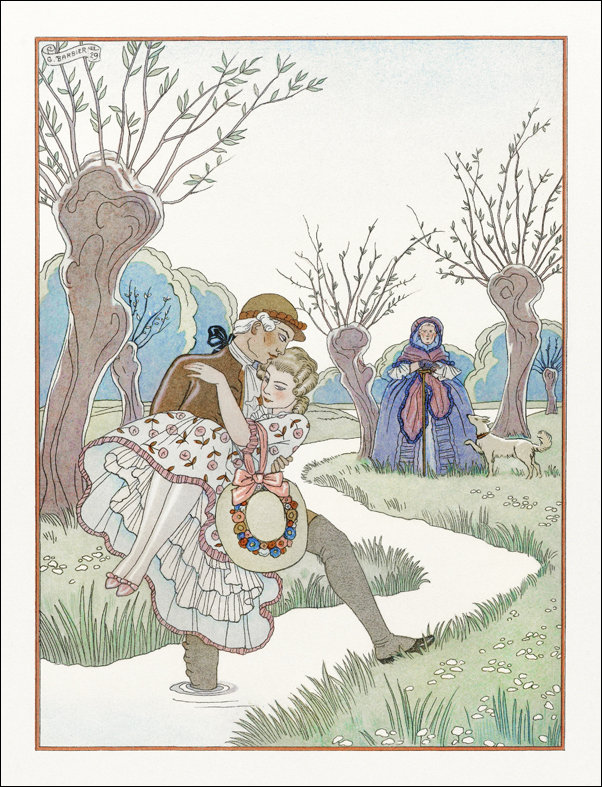 Les Colchiques, George Barbier - plakat 40x60 cm