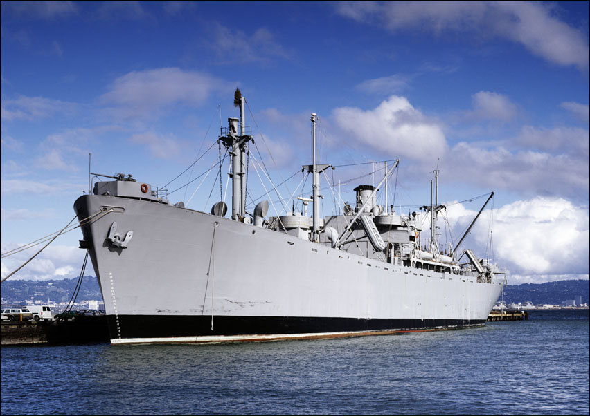 Liberty Ship S.S. Jeremiah O’Brien slid down the ways at the New England Shipbuilding Corporation in South Portland, Maine., Carol Highsmith - plakat
