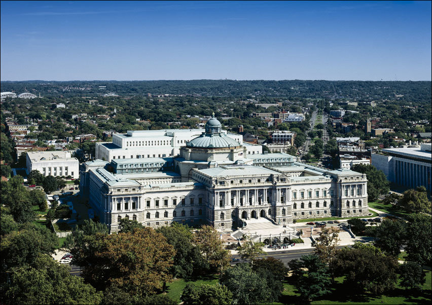 Library of Congress’s Thomas Jefferson Building, Carol Highsmith - plakat 50x40 cm
