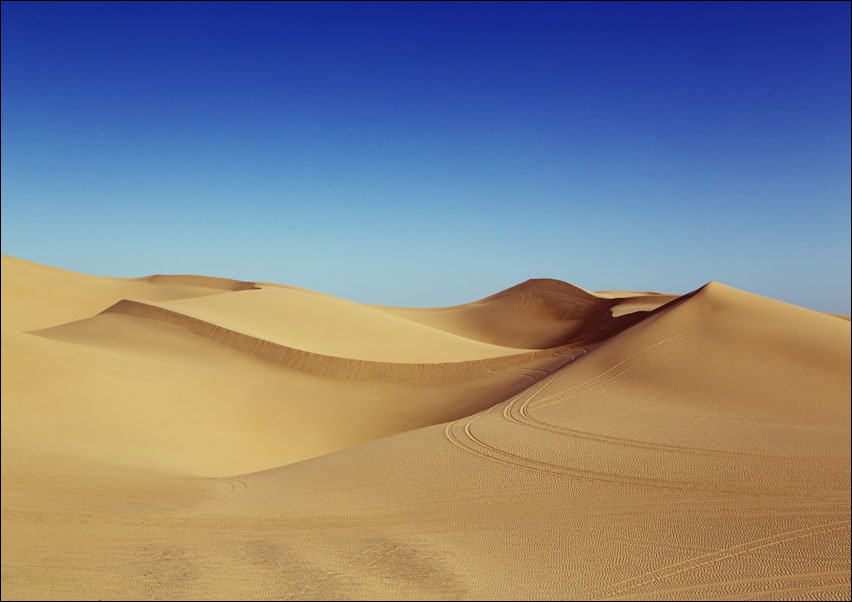 Located in the southeast corner of California, the Imperial Sand Dunes are the largest mass of sand dunes in the state, Carol Highsmith - plakat 70x50