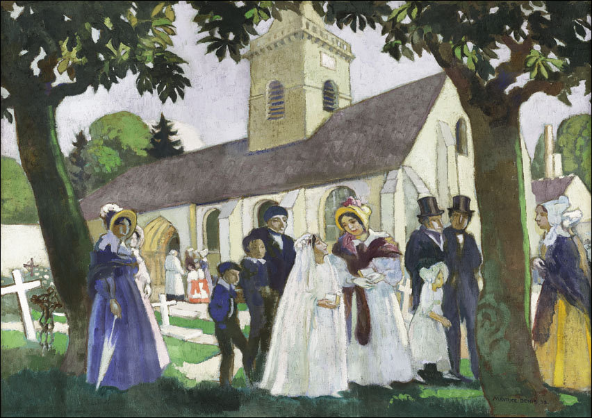 Lopoldine Fourqueux’s First Communion, Maurice Denis - plakat 100x70 cm