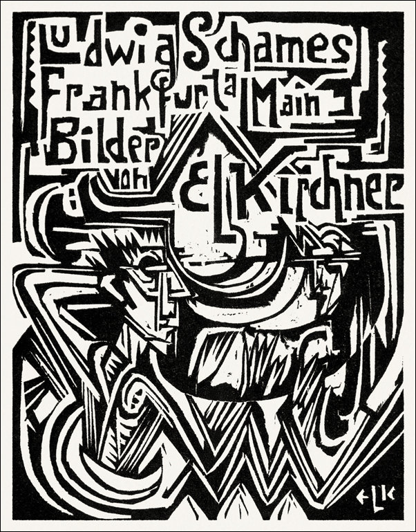 Ludwig Schames, Frankfurt am Main, Ernst Ludwig Kirchner - plakat 61x91,5 cm