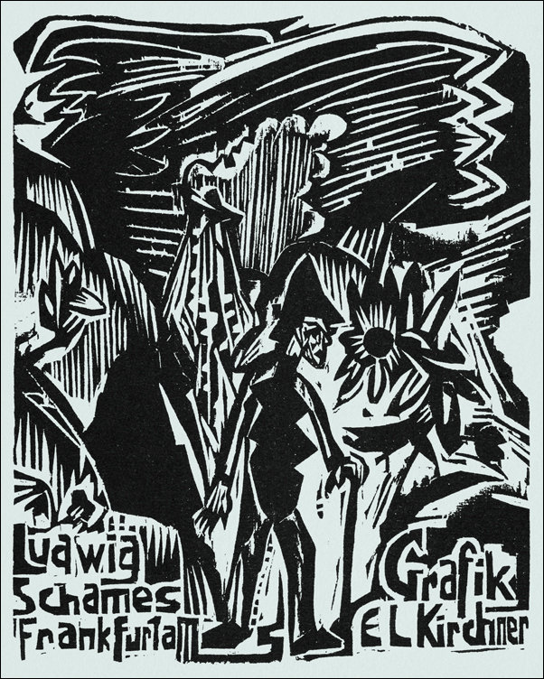 Ludwig Schames, Frankfurt am, Ernst Ludwig Kirchner - plakat 50x70 cm