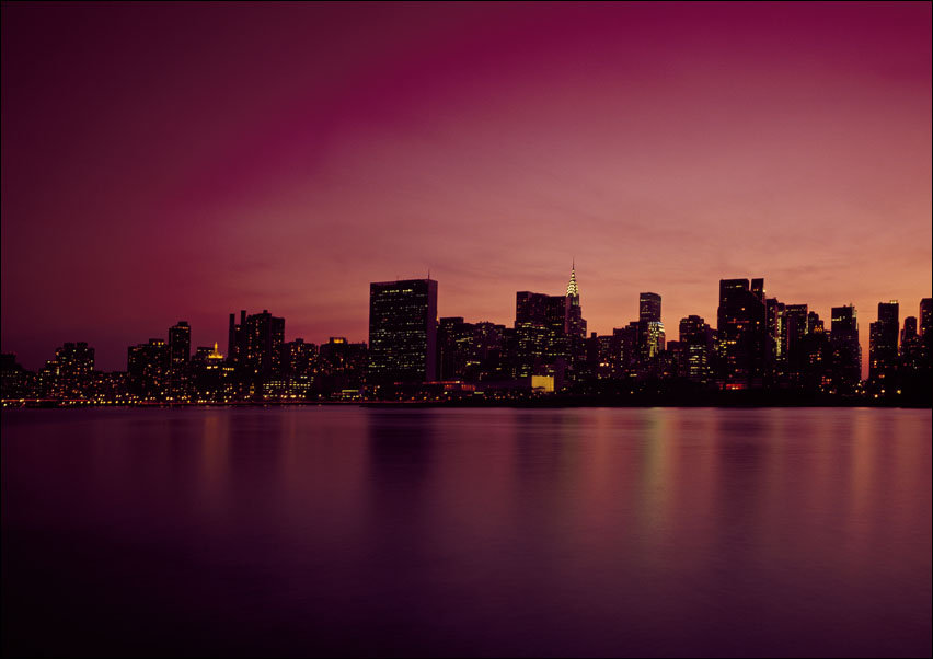 Manhattan Skyline., Carol Highsmith - plakat 29,7x21 cm