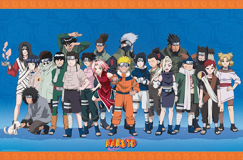 Naruto Konoha ninjas - plakat 91,5x61 cm