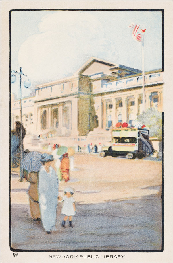 New York Public Library, Rachael Robinson Elmer - plakat 20x30 cm