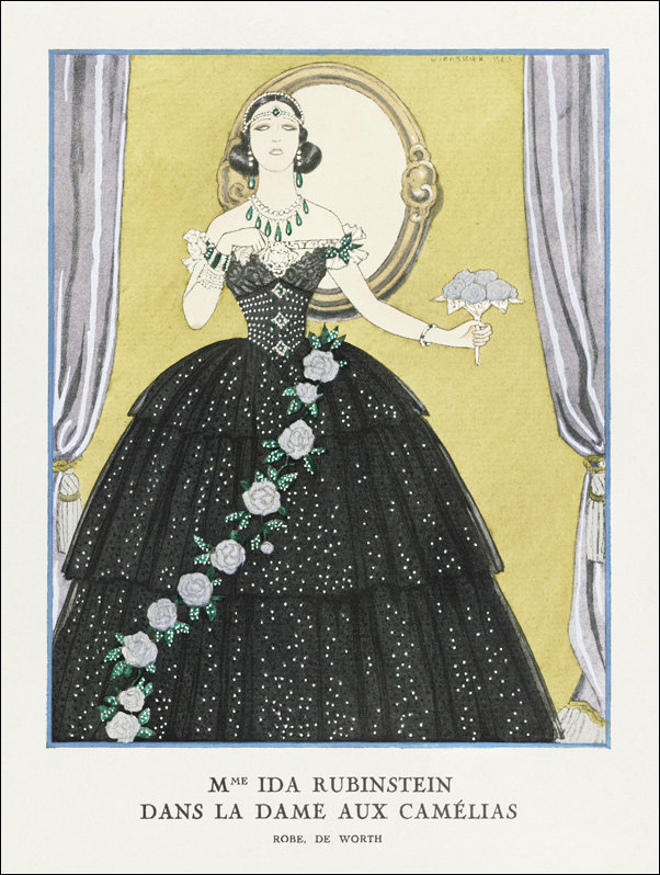 No. 8, 9, p. 26. from Gazette du Bon Ton, 2e année, George Barbier - plakat 40x50 cm