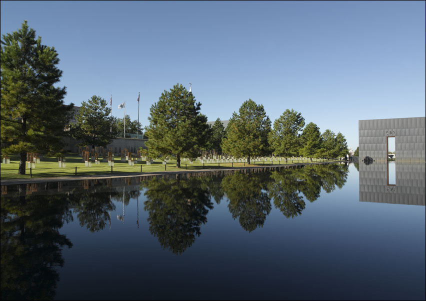 Oklahoma City Memorial located in Oklahoma City, Oklahoma., Carol Highsmith - plakat 29,7x21 cm