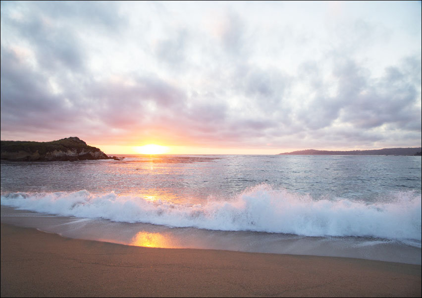 Pacific Coast Sunset at Monterey, California., Carol Highsmith - plakat 30x20 cm