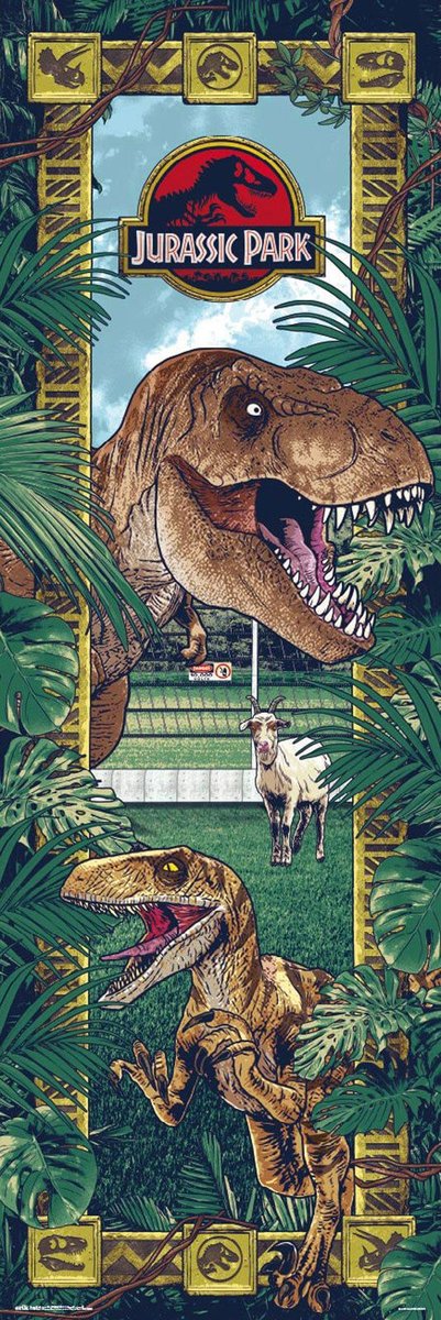 Park Jurajski Jurassic Park - plakat 53x158 cm