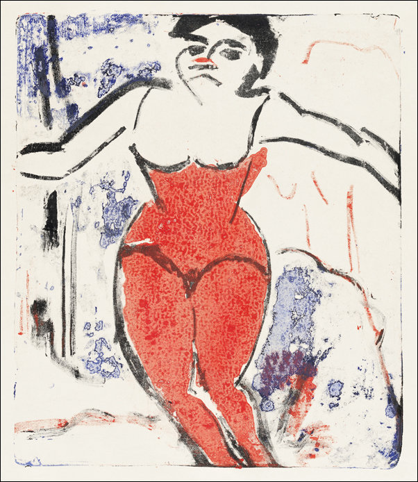 Performer Bowing, Ernst Ludwig Kirchner - plakat 30x40 cm