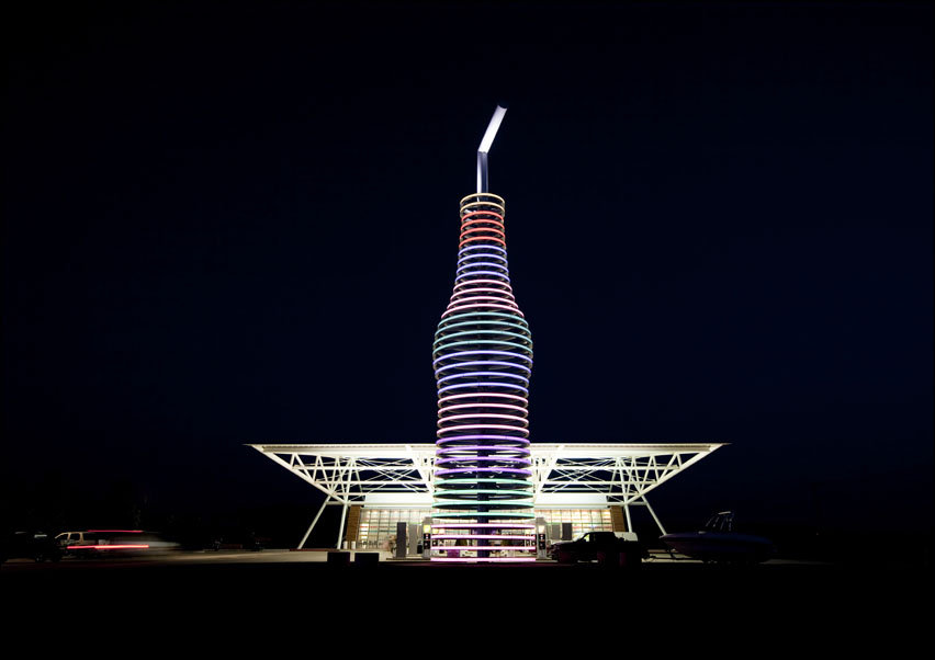 POPS Restaurant on Route 66 in Arcadia, Oklahoma., Carol Highsmith - plakat 40x30 cm