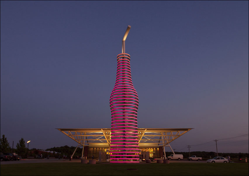 Pops Restaurant on Route 66 in Arcadia, Oklahoma., Carol Highsmith - plakat 70x50 cm