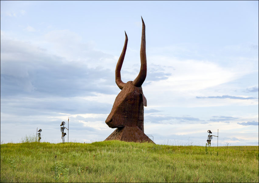 Porter Sculpture Park in South Dakota., Carol Highsmith - plakat 50x40 cm