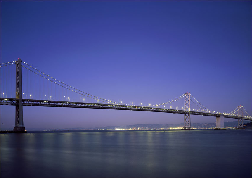 San Francisco Oakland Bay Bridge, Carol Highsmith - plakat 30x20 cm