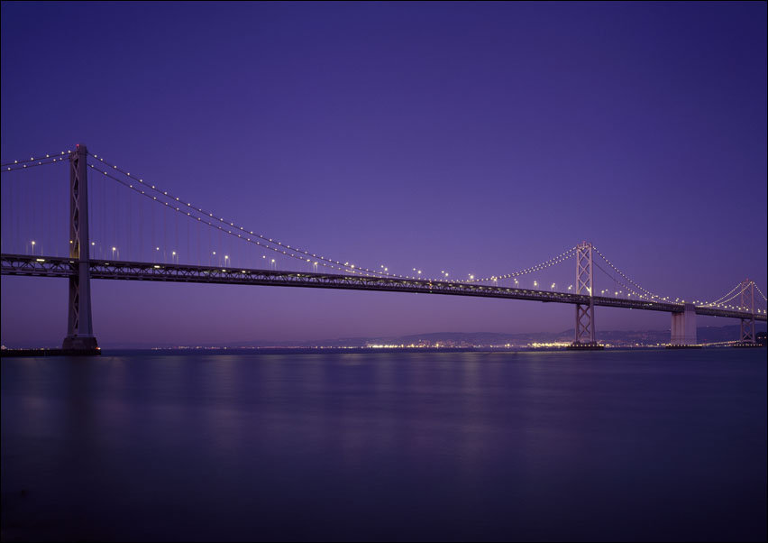 San Francisco Oakland Bay Bridge, USA, Carol Highsmith - plakat 30x20 cm