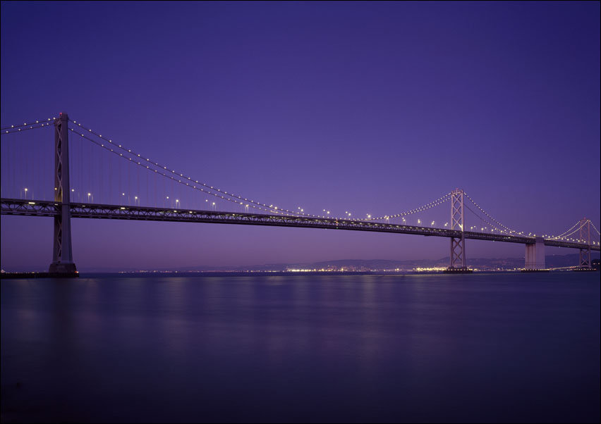 San Francisco Oakland Bay Bridge, USA, Carol Highsmith - plakat 30x20 cm