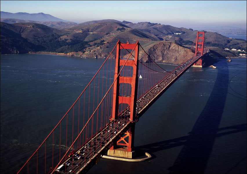 The Golden Gate Bridge., Carol Highsmith - plakat 30x20 cm